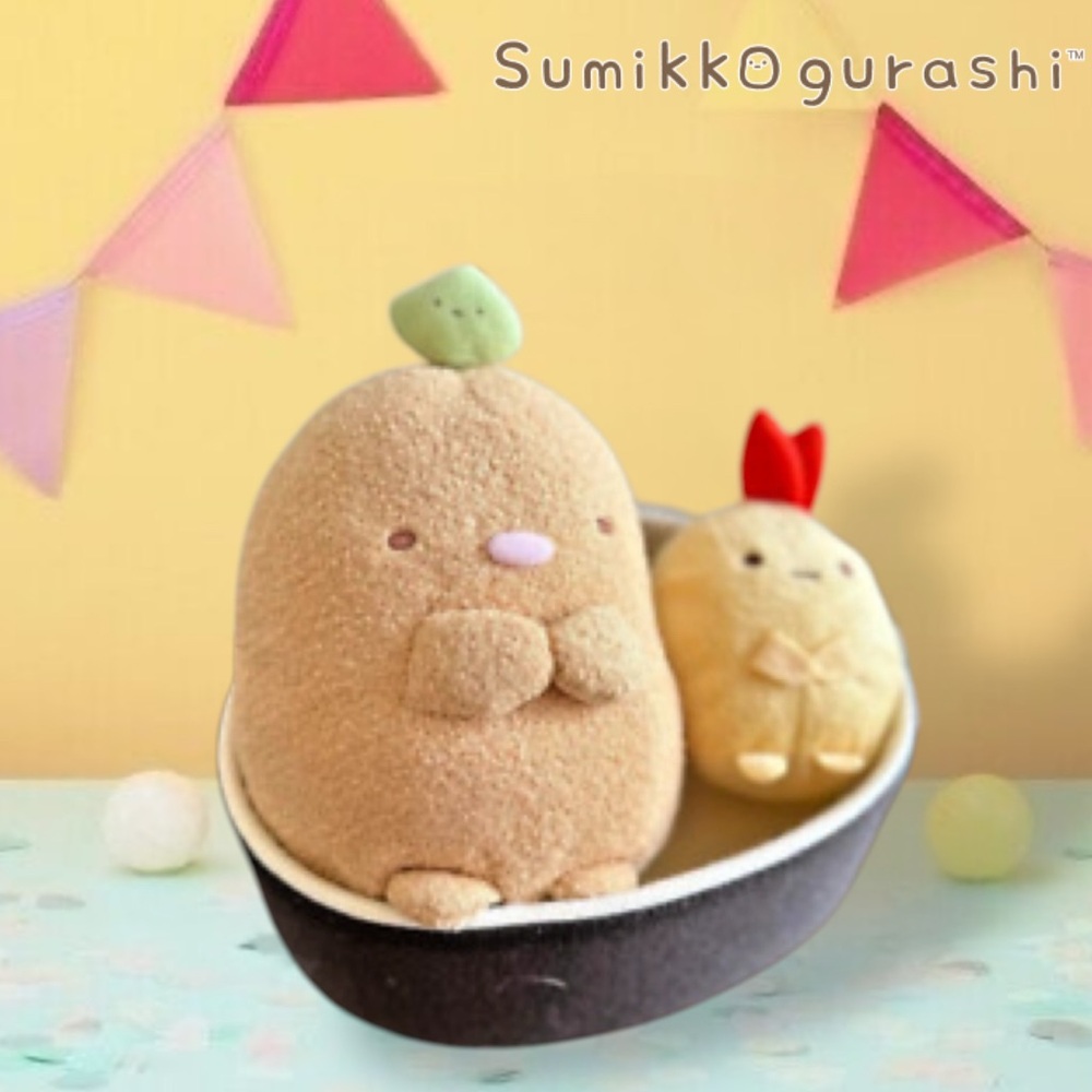 San-X Sumikko Gurashi Tonkatsu & Shrimp in Sushi Bowl